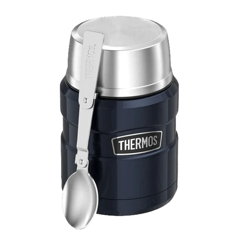 THERMOS ÇELİK YEMEK TERMOSU LACİVERT 0.47L