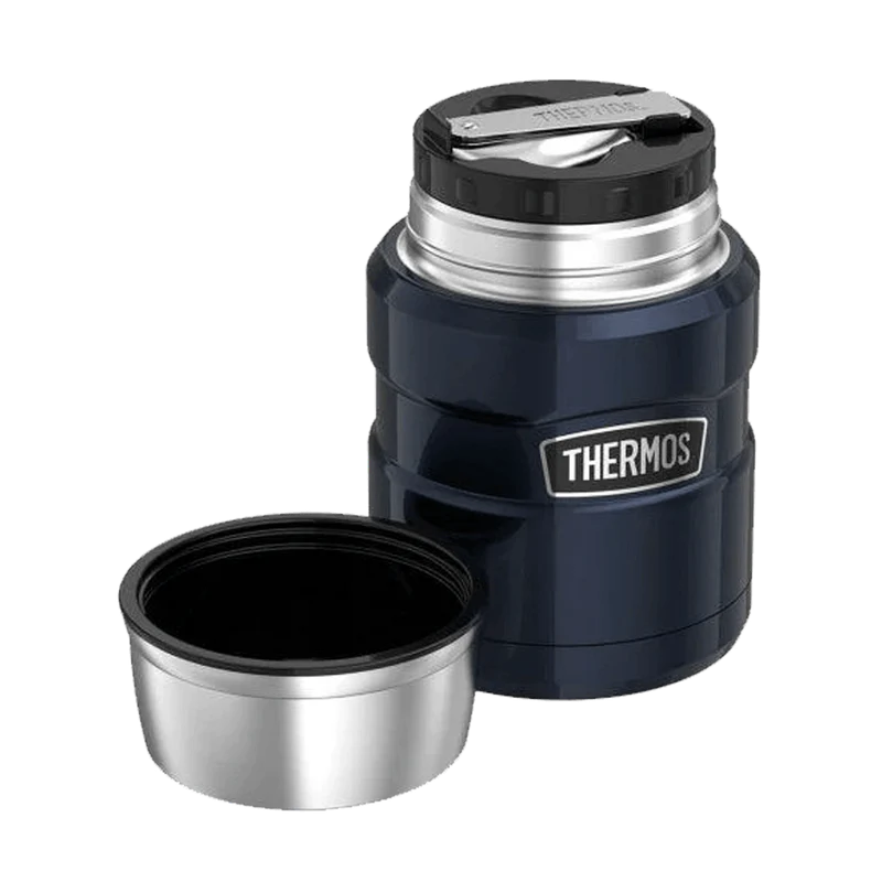 THERMOS ÇELİK YEMEK TERMOSU LACİVERT 0.47L